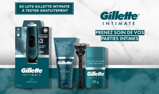 Jeu Envie de Plus : 50 lots Gillette Intimate à gagner