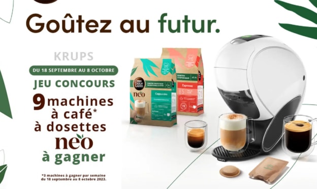 Jeu Krups : 9 machines à café Néo Nescafé Dolce Gusto à gagner