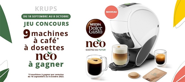 Tentez de gagner la machine à café Néo Krups