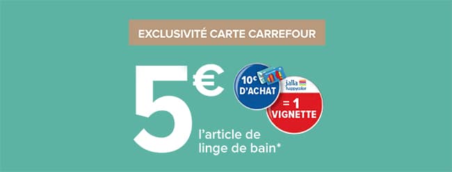 Linge de toilette Jalla happycolor en exclusivité chez Carrefour