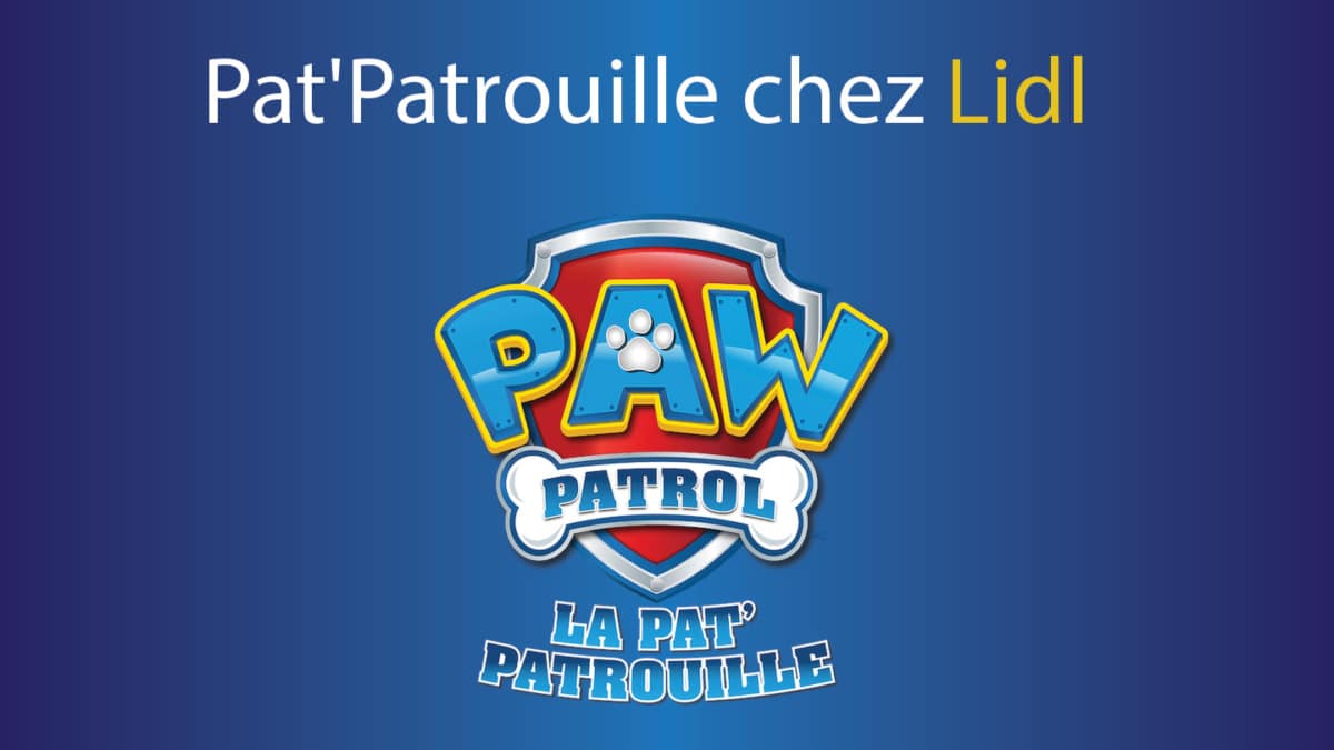 Lidl : Jouets et vêtements Pat’ Patrouille à prix mini (dès 2,99€)