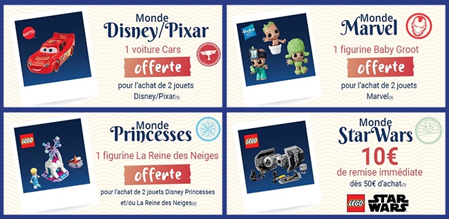 Cadeaux Disney offerts chez La Grande Récré