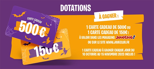 Gagnez jusqu’à 500€ en carte cadeau Joué Club avec le jeu Allo Win de Danao