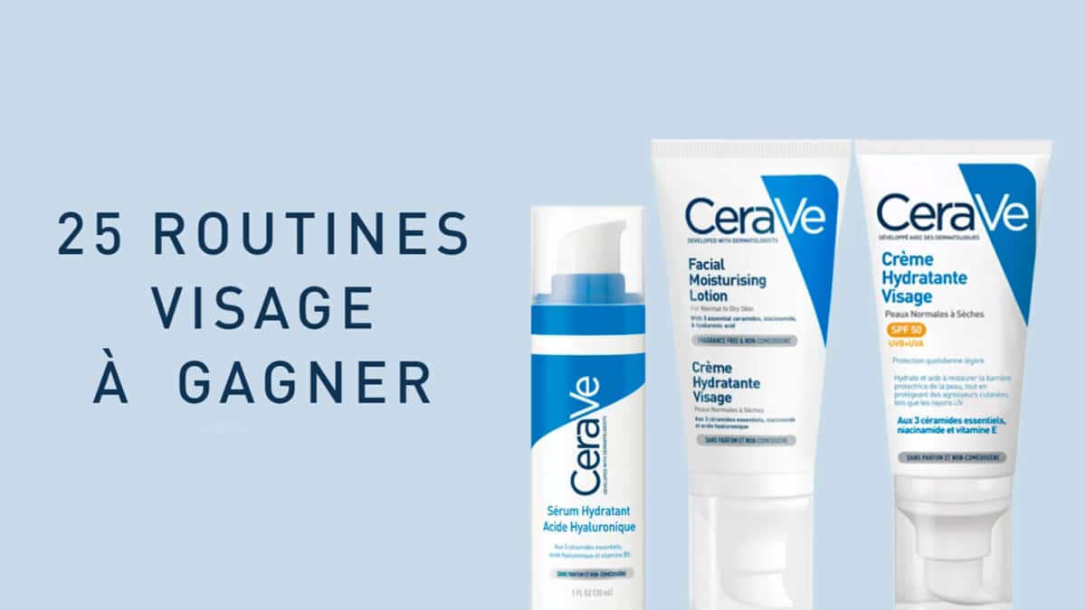 Jeu CeraVe : 25 routines de soins pour le visage à gagner