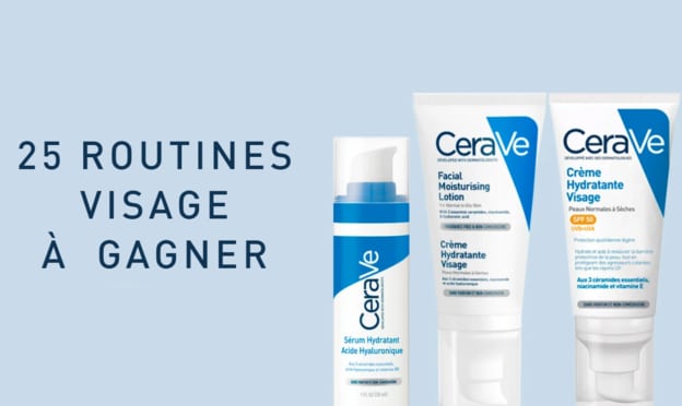 Jeu CeraVe : 25 routines de soins pour le visage à gagner