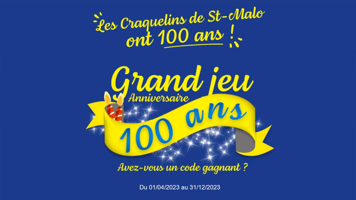 Grand jeu Craquelin à code : 103 lots dont 3 week-ends en Thalasso