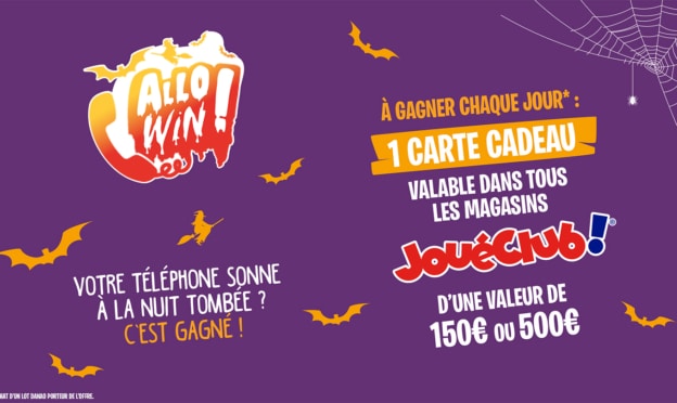 Jeu Danao Allo Win avec achat : Cartes cadeaux Jouéclub à gagner