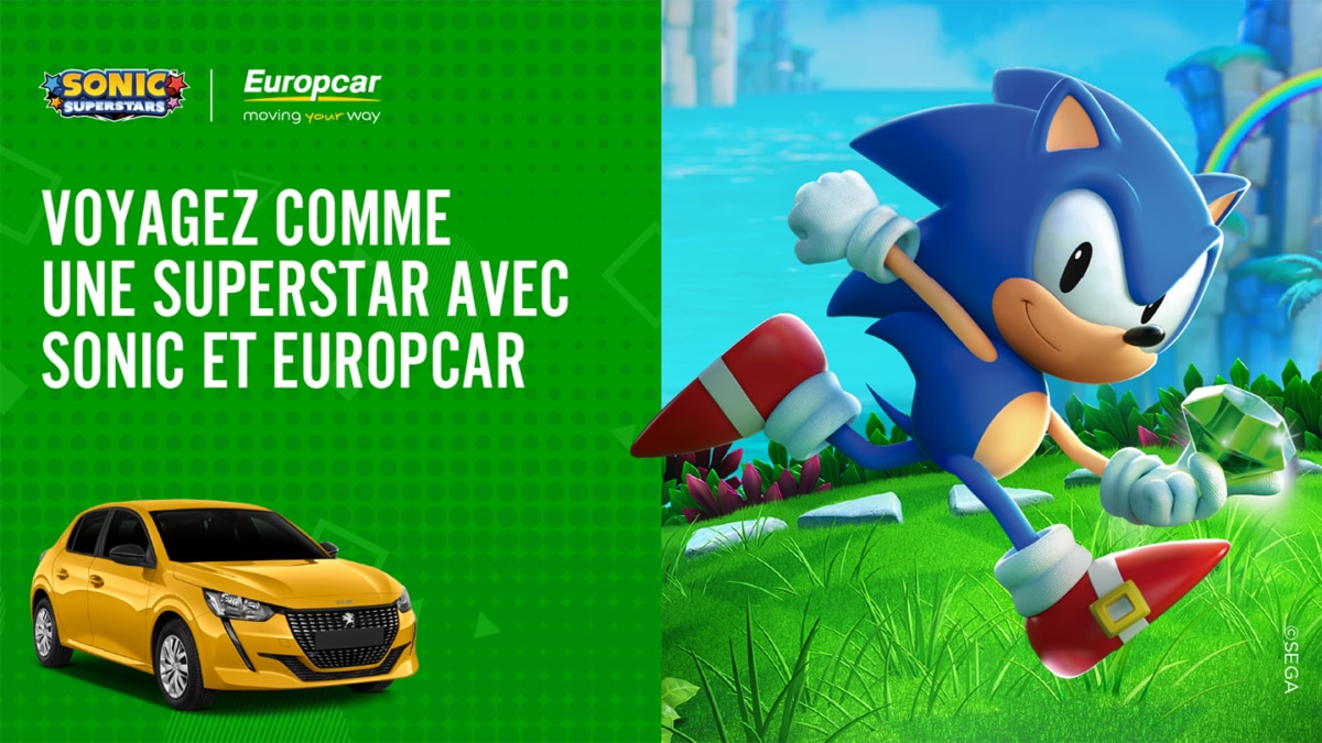 Jeu Europcar & Sega : Consoles et jeux Sonic Superstars à gagner