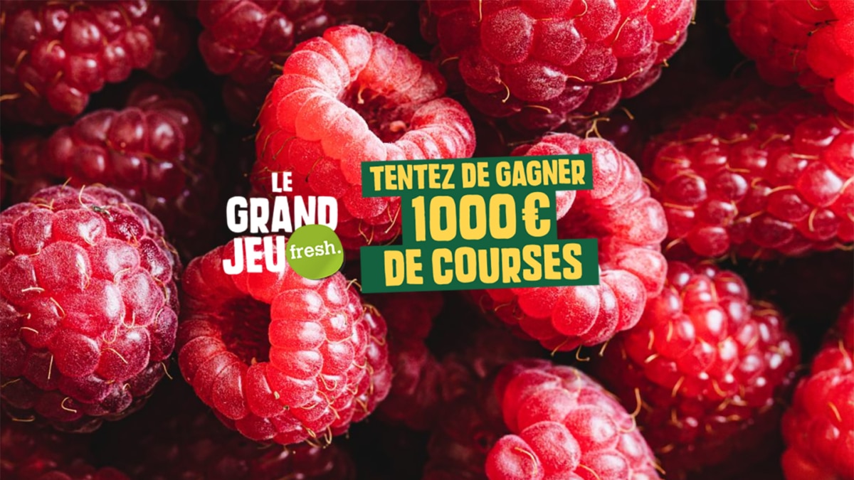 Jeu Fresh : 1’000€ de courses à gagner tous les mois