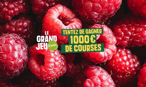 Jeu Fresh : 1’000€ de courses à gagner tous les mois