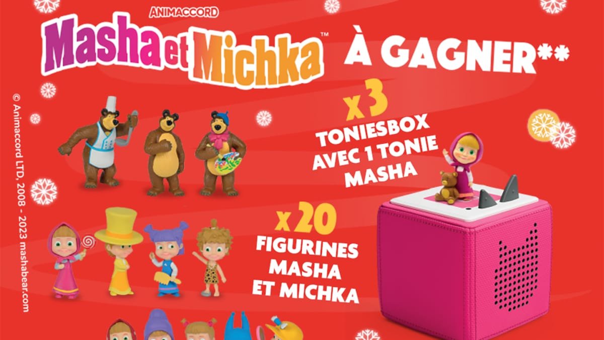 Jeu JouéClub Masha et Michka : ToniesBox et figurines à gagner