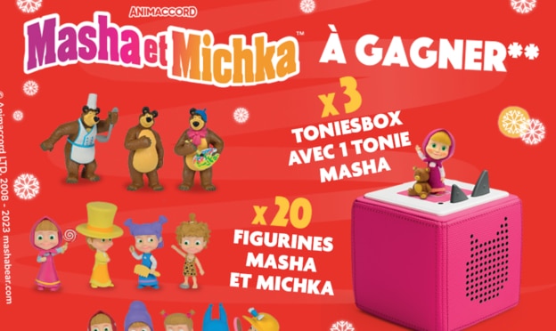 Jeu JouéClub Masha et Michka : ToniesBox et figurines à gagner