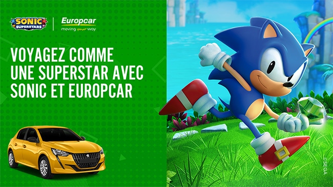 Gagnez une Switch et le jeu Sonic Superstars avec Europcar