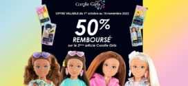 Offre de remboursement Corolle Girls : -50% sur le 2ème article