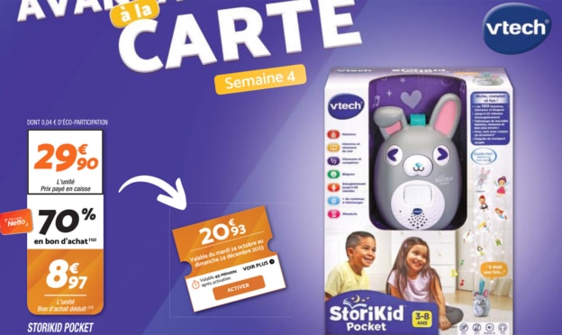 Netto : Boîte à histoires Storikid Pocket Vtech à 8,97€ (bon de 70% déduit)