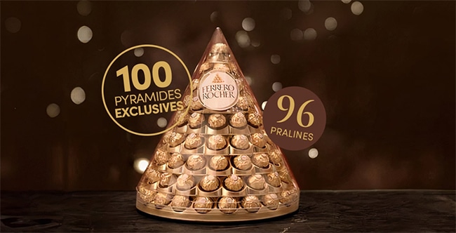 Gagnez votre pyramide de pralines Ferrero Rocher