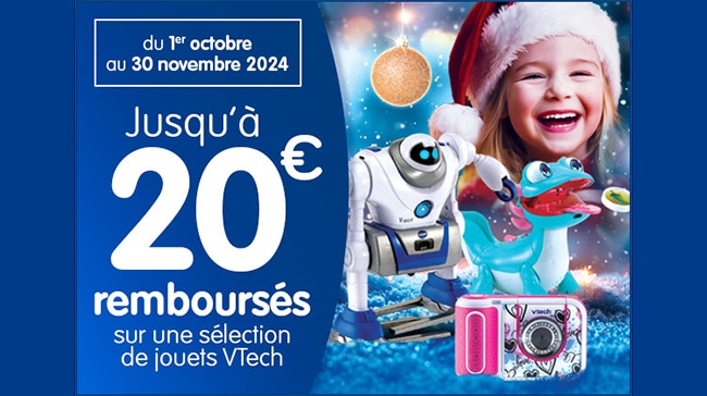 Offre de remboursement de Noël de VTech