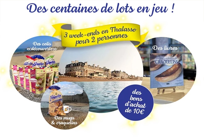 Gagnez un week-end en thalasso ou un autre lot avec Les Craquelins de Saint-Malo