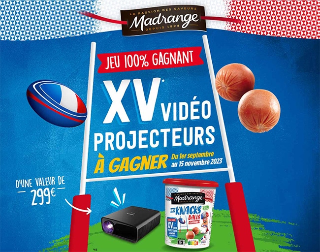 Gagnez un vidéoprojecteur Home cinéma Philips ou un bon de réduction Madrange