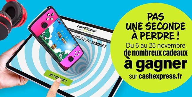 Gagnez une PS5, une Switch Oled, un iPhone 14 ou un Smartphone Smasung Galaxy avec Cashexpress.fr