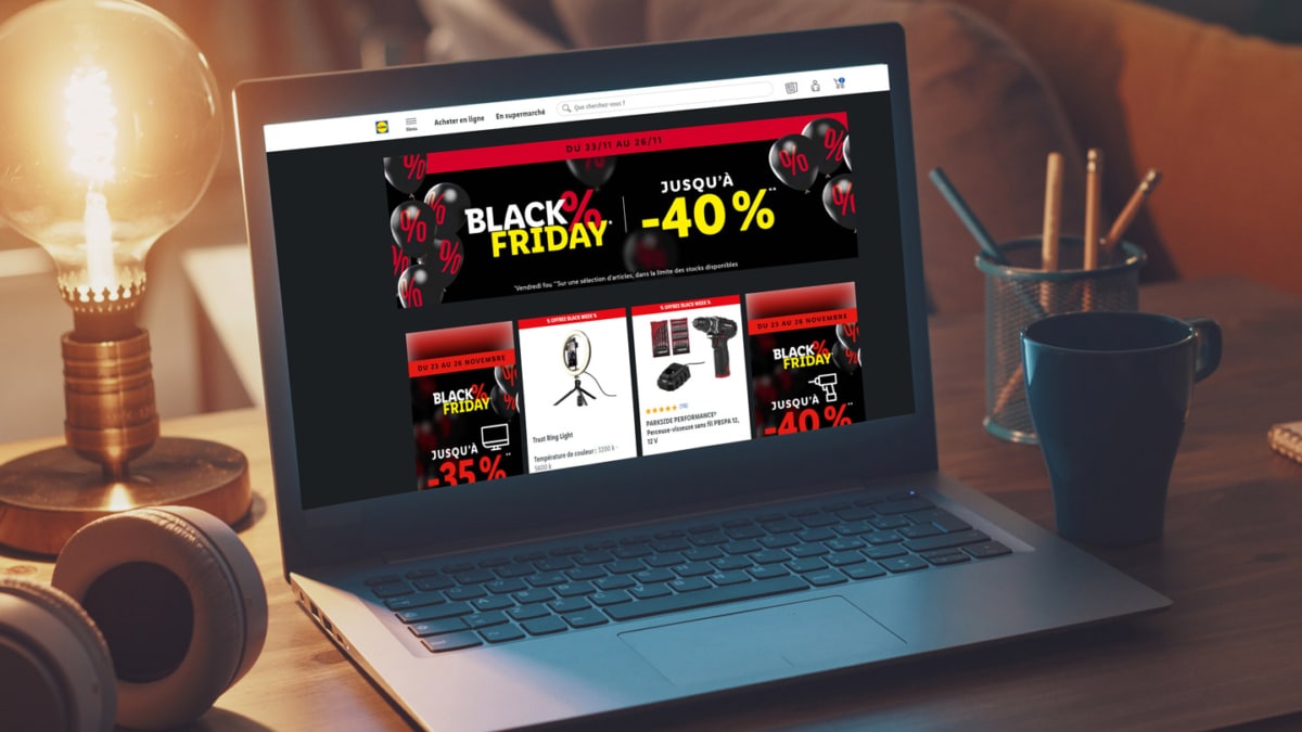 Black Friday Lidl.fr : Jusqu’à -40% + code promo -10% en plus