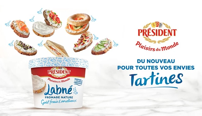 Testez gratuitement Labné, le fromage à tartiner de Président