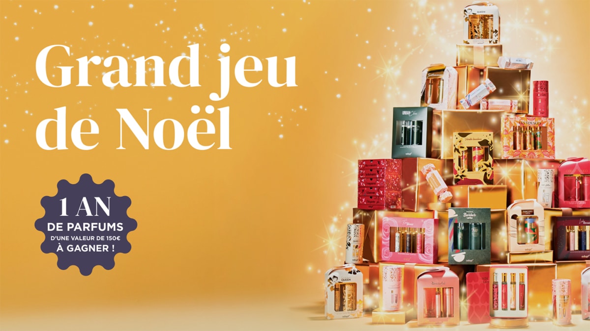 Jeu Adopt Parfums de Noël : 5 x 1 an de parfums à gagner