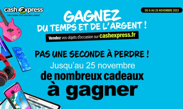 Jeu Cashexpress.fr : 15 cadeaux high-tech à gagner