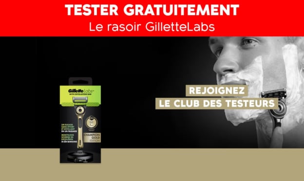 Jeu Envie de Plus : 90 rasoirs Gillette Labs Champion Gold à gagner