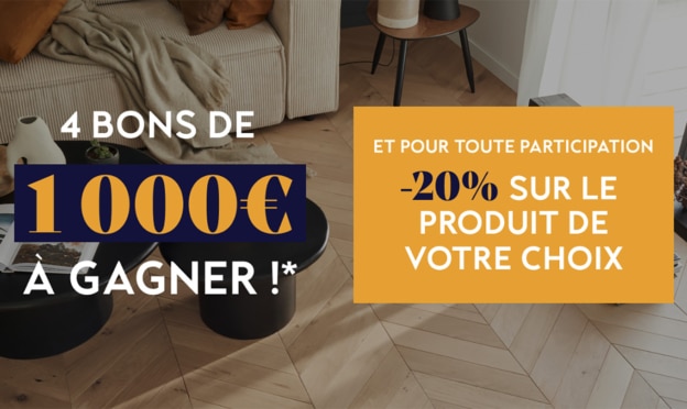 Jeu Saint Maclou 100% gagnant : 4 bons de 1’000€ et remise à gagner