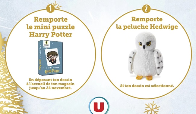 Jeu Dessin Super U Hyper U : Cadeaux Harry Potter offerts
