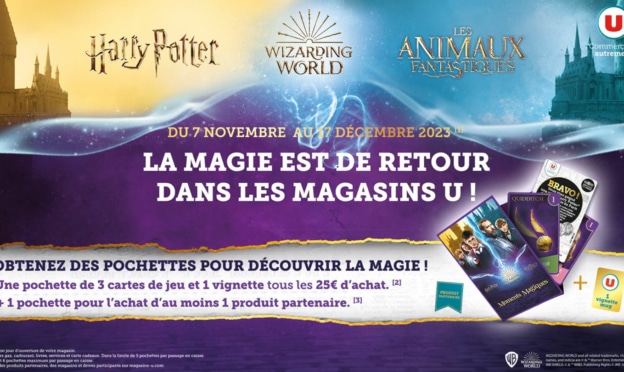 Magasins U : Vignettes et Cartes Harry Potter offertes + Mugs + Pièces