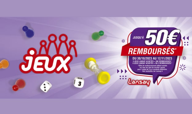 ODR Lansay Jeux de société : Jusqu’à 50€ remboursés