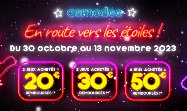 Offres Asmodee ODR : Jusqu’à 50€ remboursés sur les jeux de société