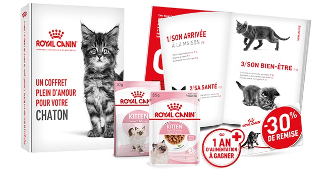 Le contenu du kit chaton Royal Canin gratuit