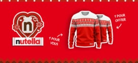 Jeu Nutella.com à code : 3050 pulls de Noël Nutella à gagner