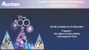 Jeux Auchan Noël 2023 : Séjour et entrées Disneyland Paris à gagner