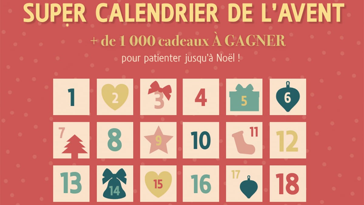 Jeu Calendrier de l’Avent Blancheporte : 1’053 cadeaux à gagner