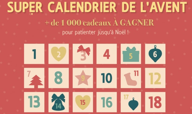 Jeu Calendrier de l’Avent Blancheporte : 1’053 cadeaux à gagner