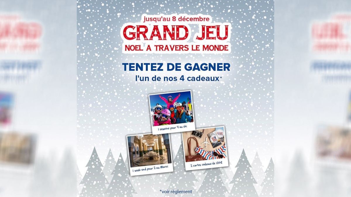 Jeu de Noël Carrefour Voyages : Séjours et e-cartes cadeaux à gagner