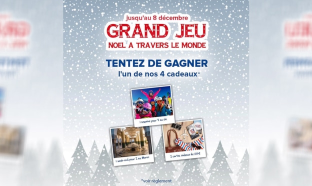 Jeu de Noël Carrefour Voyages : Séjours et e-cartes cadeaux à gagner