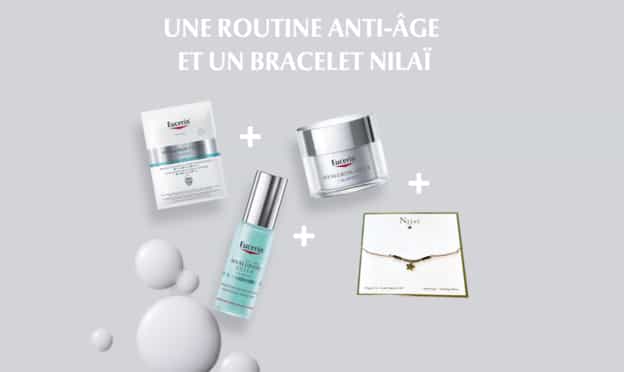 Jeu Eucerin : 10 routines anti-âge de 3 soins + 1 bijou à gagner