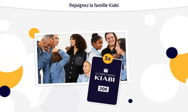 Kiabi Jeu Rejoignez la famille : Cartes cadeaux de 30€ à gagner