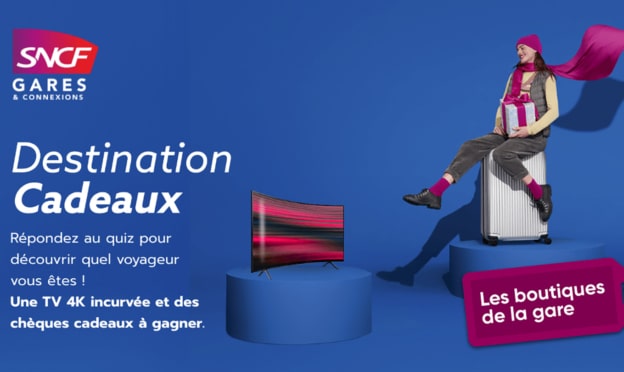 Jeu SNCF Destination Cadeaux : TV 4K et chèques cadeaux à gagner