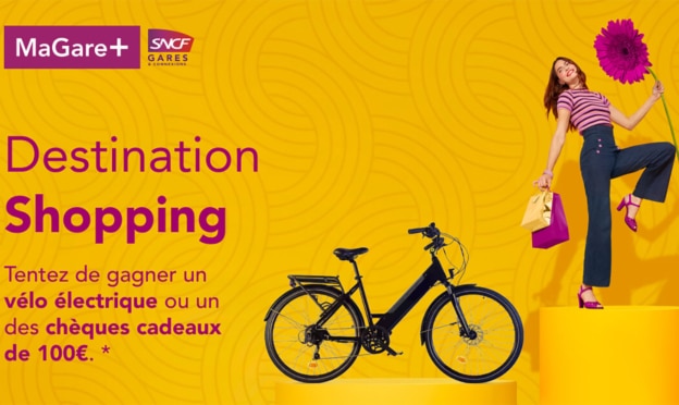 Jeu SNCF Destination Cadeaux : Vélo et chèques cadeaux à gagner
