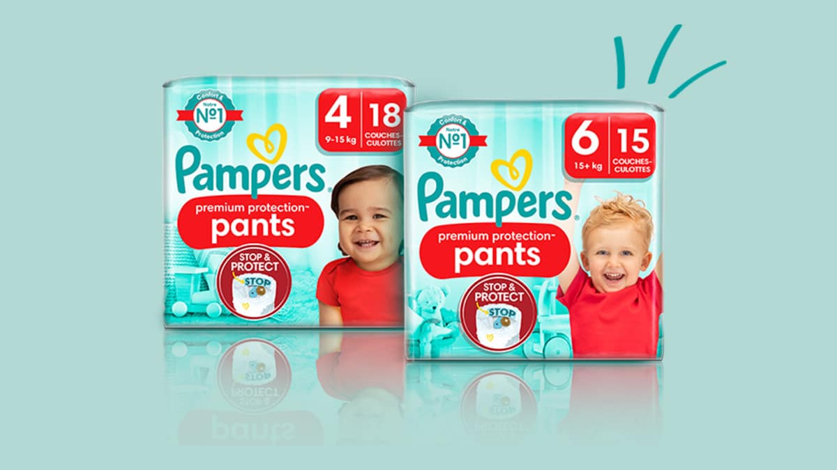 Remboursement Pampers : Couches Pants Premium Protection offertes