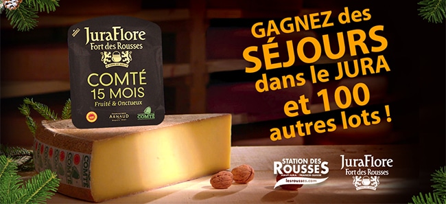 Les cadeaux à gagner au jeu JuraFlore 2026