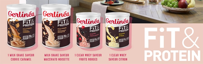 GERLINEA - Milk-shake protéiné - Fit & Protein - Macchiato