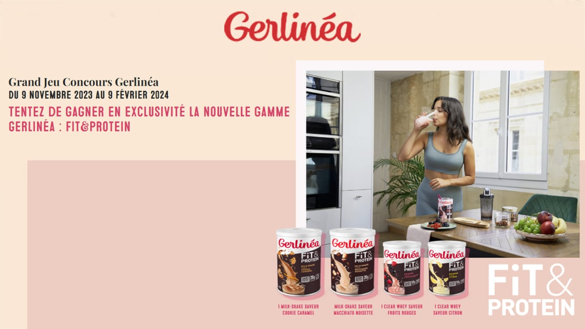 Jeu Gerlinéa : 10 coffrets Fit&Protein à gagner