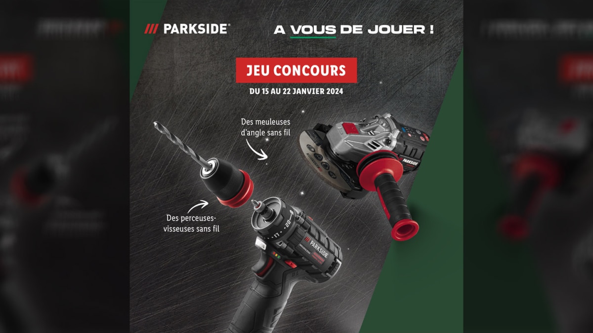 Jeu Lidl Parkside : Perceuses-visseuses et meuleuses d’angle à gagner